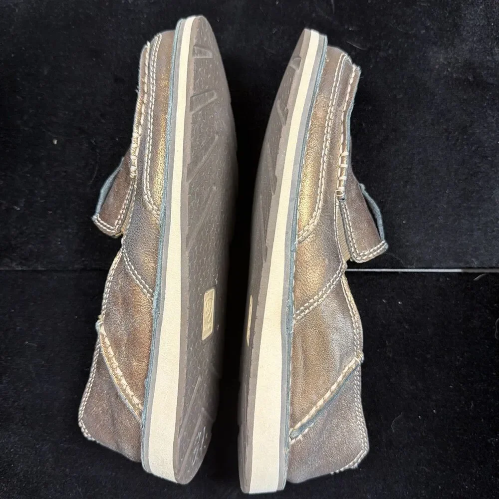Ariat Cruiser Women 6 Bronze Metallic Loafer Shoes